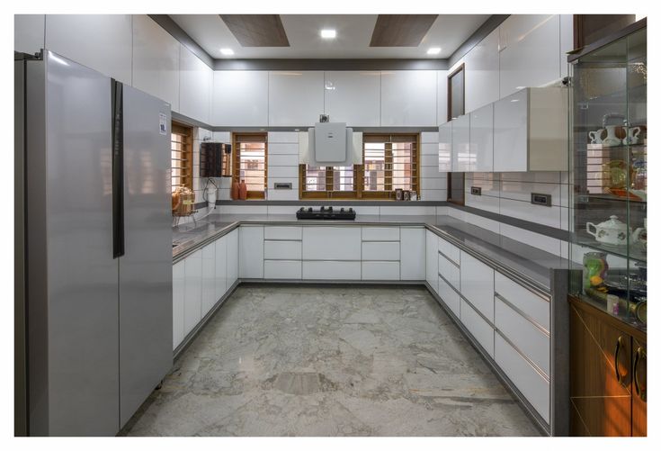 Parallel modular kitchen with granite countertop Madurai Furnhomes