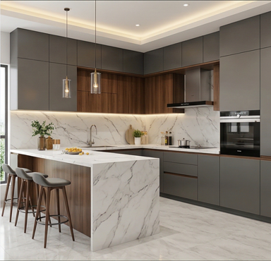 Luxury interior design — high-end custom finish